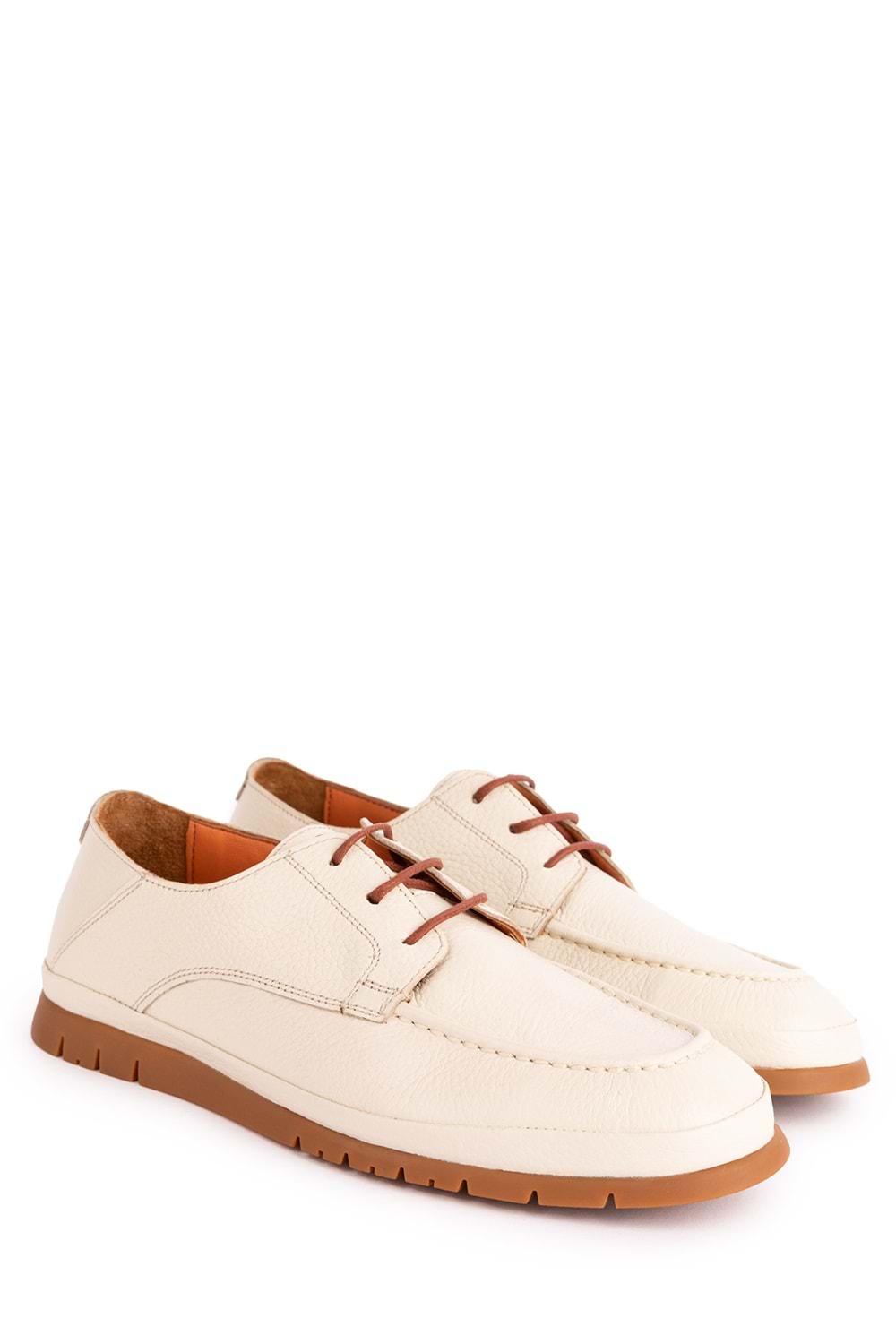 Gondol Içi Dışı Hakiki Deri Hafif Günlük Rahat Ayakkabı src.808 - Bej - 40