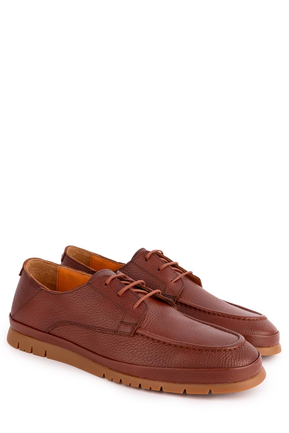 Gondol Içi Dışı Hakiki Deri Hafif Günlük Rahat Ayakkabı src.808 - Kahverengi - 40