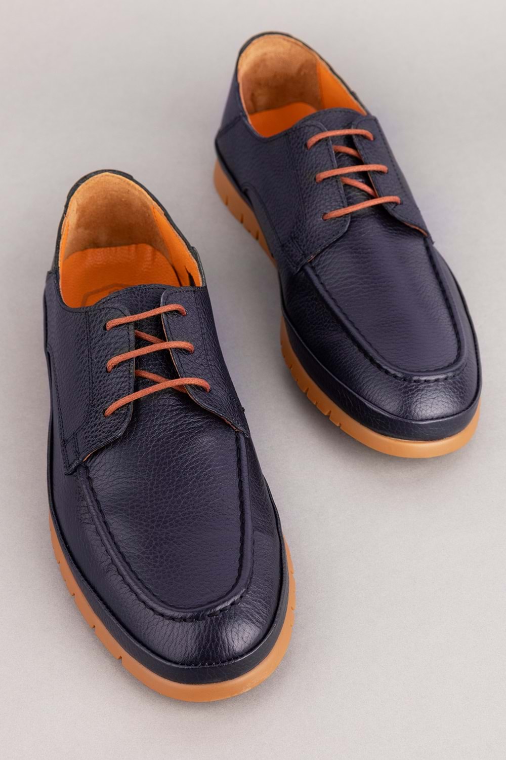 Gondol Içi Dışı Hakiki Deri Hafif Günlük Rahat Ayakkabı src.808 - Lacivert - 40