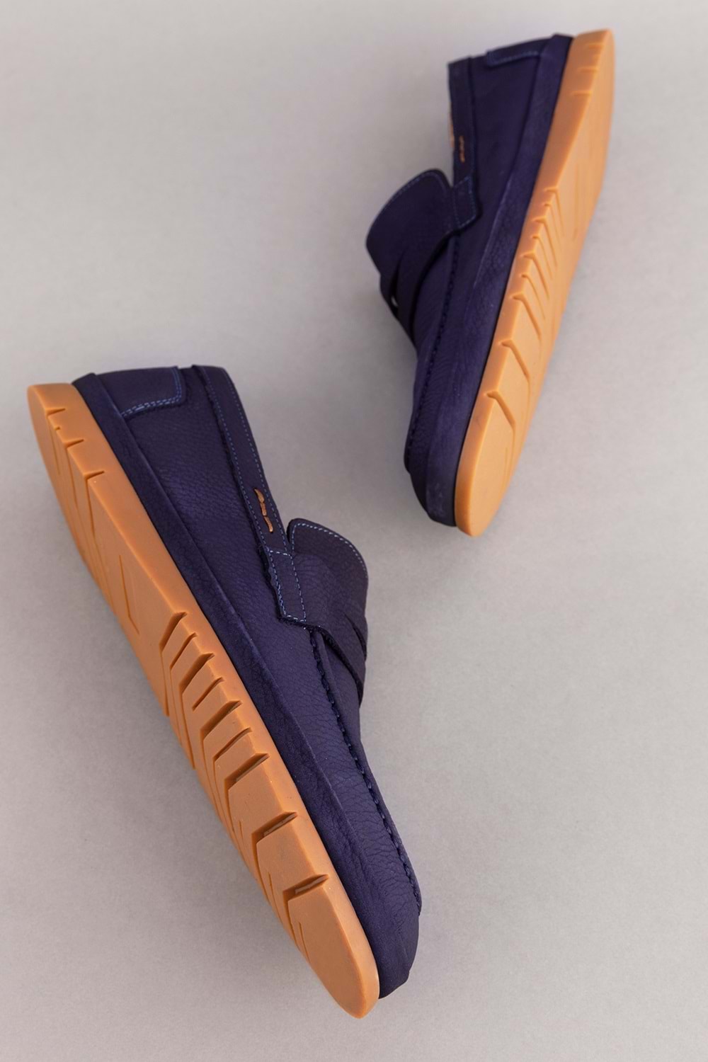 Gondol Içi Dışı Hakiki Deri Hafif Günlük Rahat Ayakkabı src.807 - Lacivert - 40