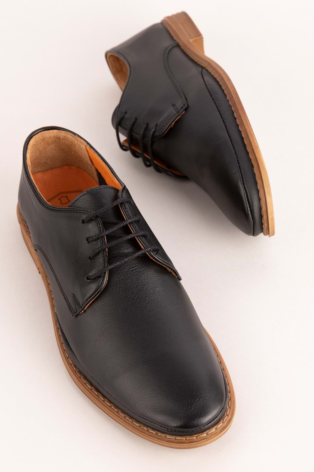 Gondol Içi Dışı Hakiki Deri Hafif Günlük Rahat Ayakkabı src.850 - Siyah - 40