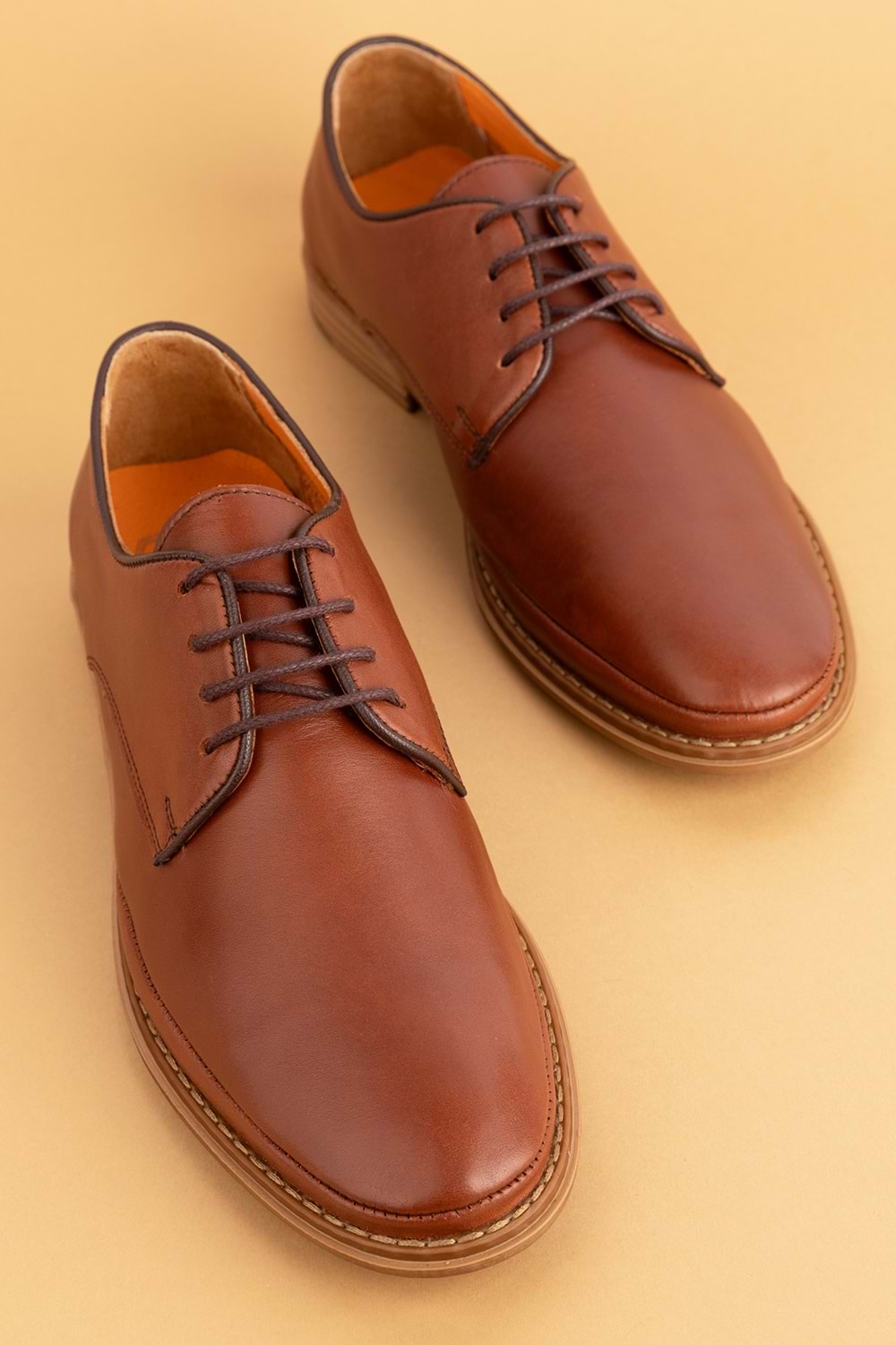 Gondol Içi Dışı Hakiki Deri Hafif Günlük Rahat Ayakkabı src.850 - Taba - 40