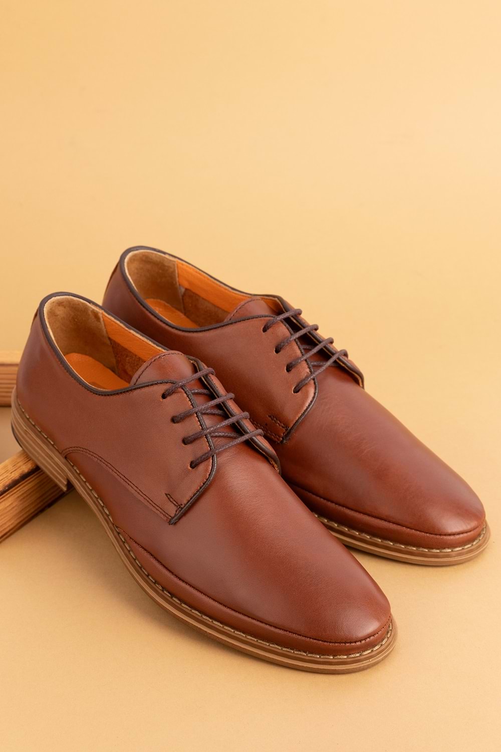 Gondol Içi Dışı Hakiki Deri Hafif Günlük Rahat Ayakkabı src.850 - Taba - 40