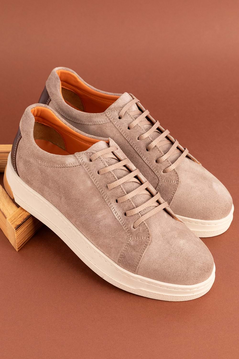 Gondol Içi Dışı Hakiki Deri Günlük Rahat Ayakkabı src.490 - Gri Süet - 43