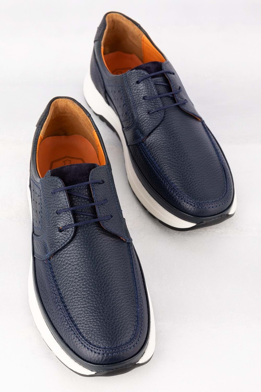Gondol Içi Dışı Hakiki Deri Günlük Rahat Hafif Ayakkabı src.455 - Lacivert - 40