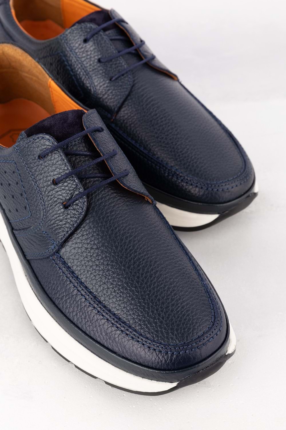 Gondol Içi Dışı Hakiki Deri Günlük Rahat Hafif Ayakkabı src.455 - Lacivert - 40