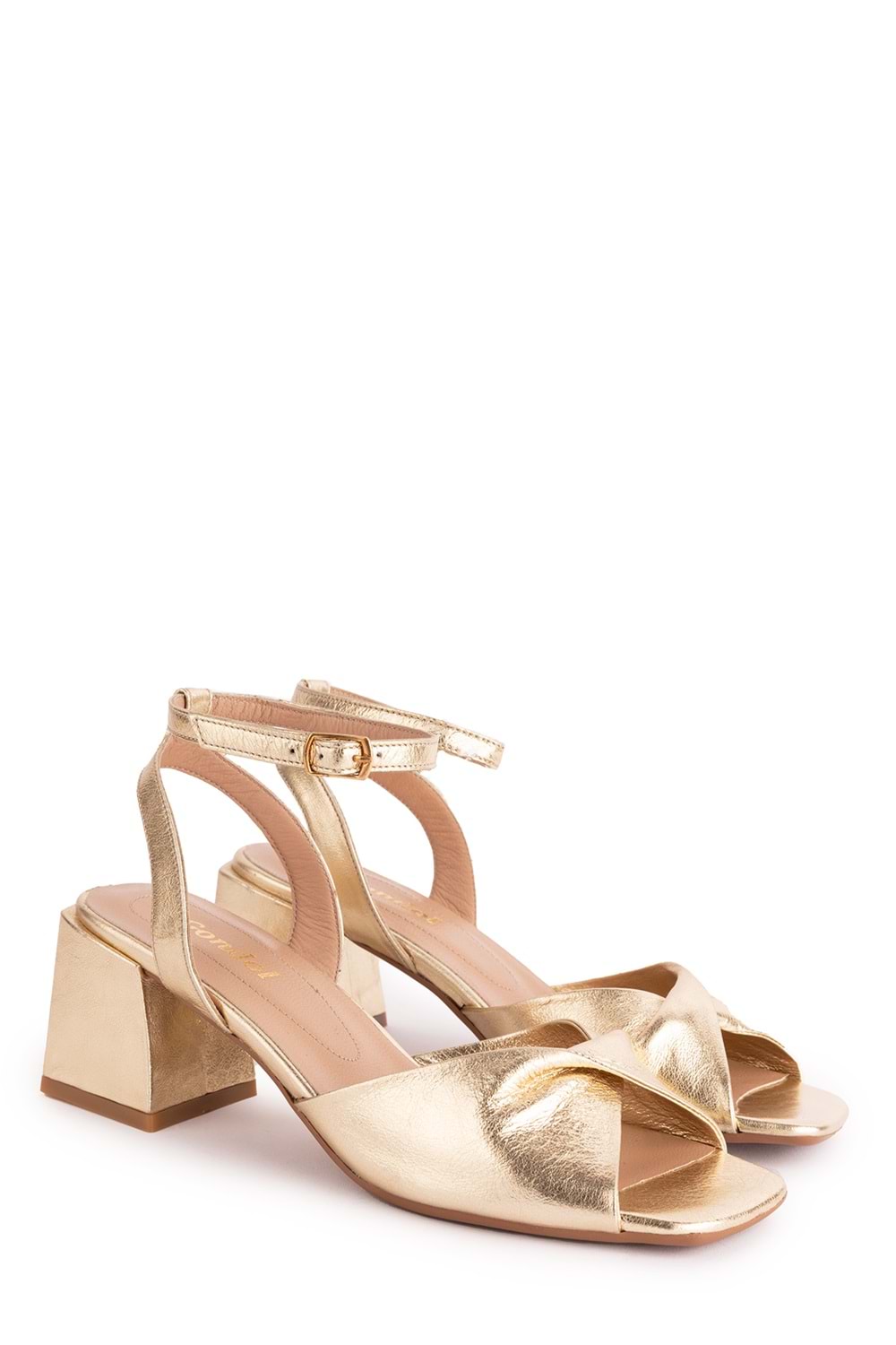 Gondol Kadın Hakiki Deri Topuklu Ayakkabı ast.6004 - Dore - 35