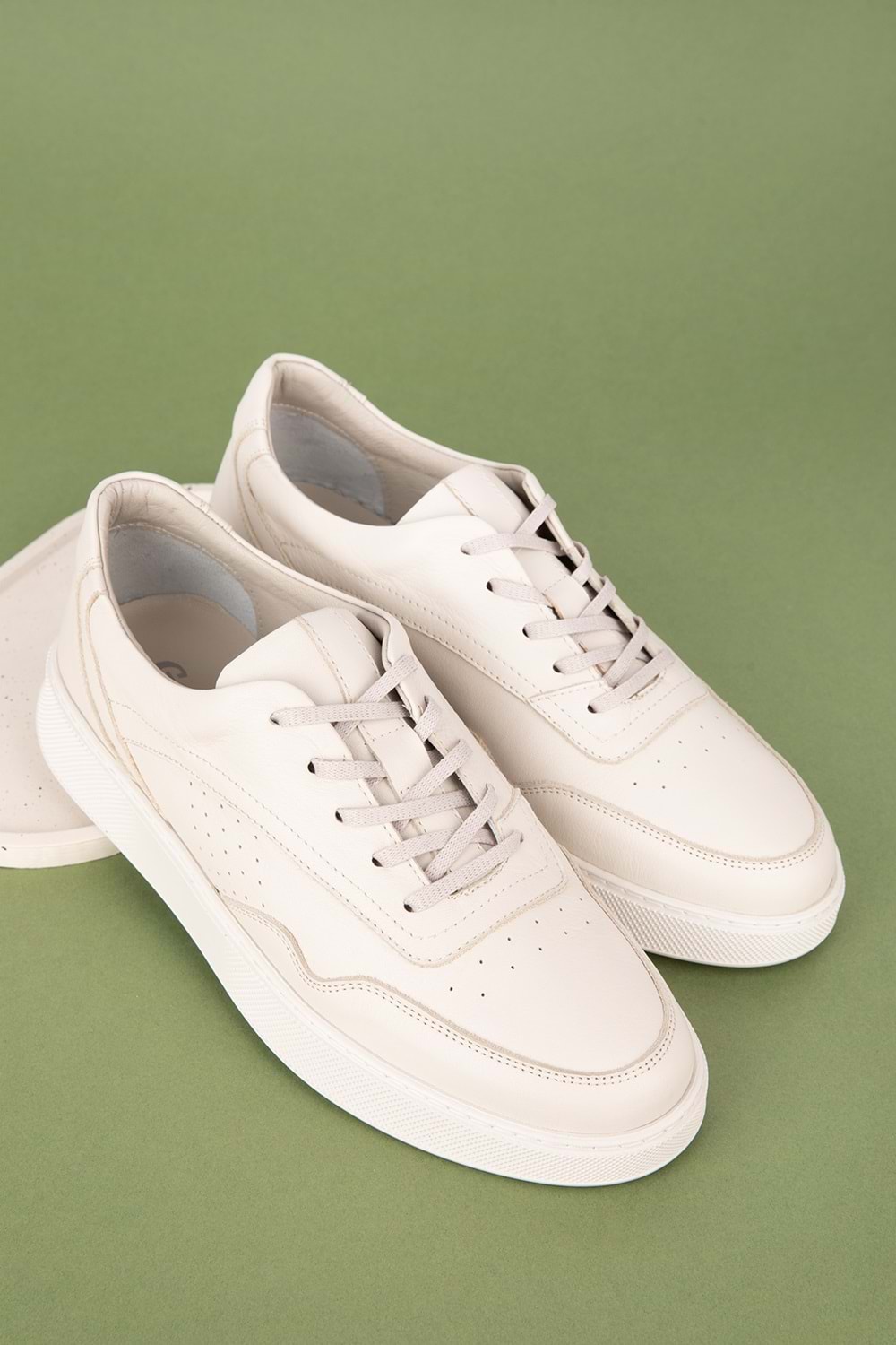 Gondol Erkek Içi Dışı Hakiki Deri Günlük Rahat Ayakkabı tnl.7056 - Buz Gri - 40