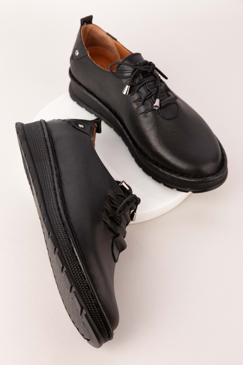 Gondol Hakiki Deri Hafif Taban Rahat Günlük Ayakkabı byz.530 - Siyah - 38