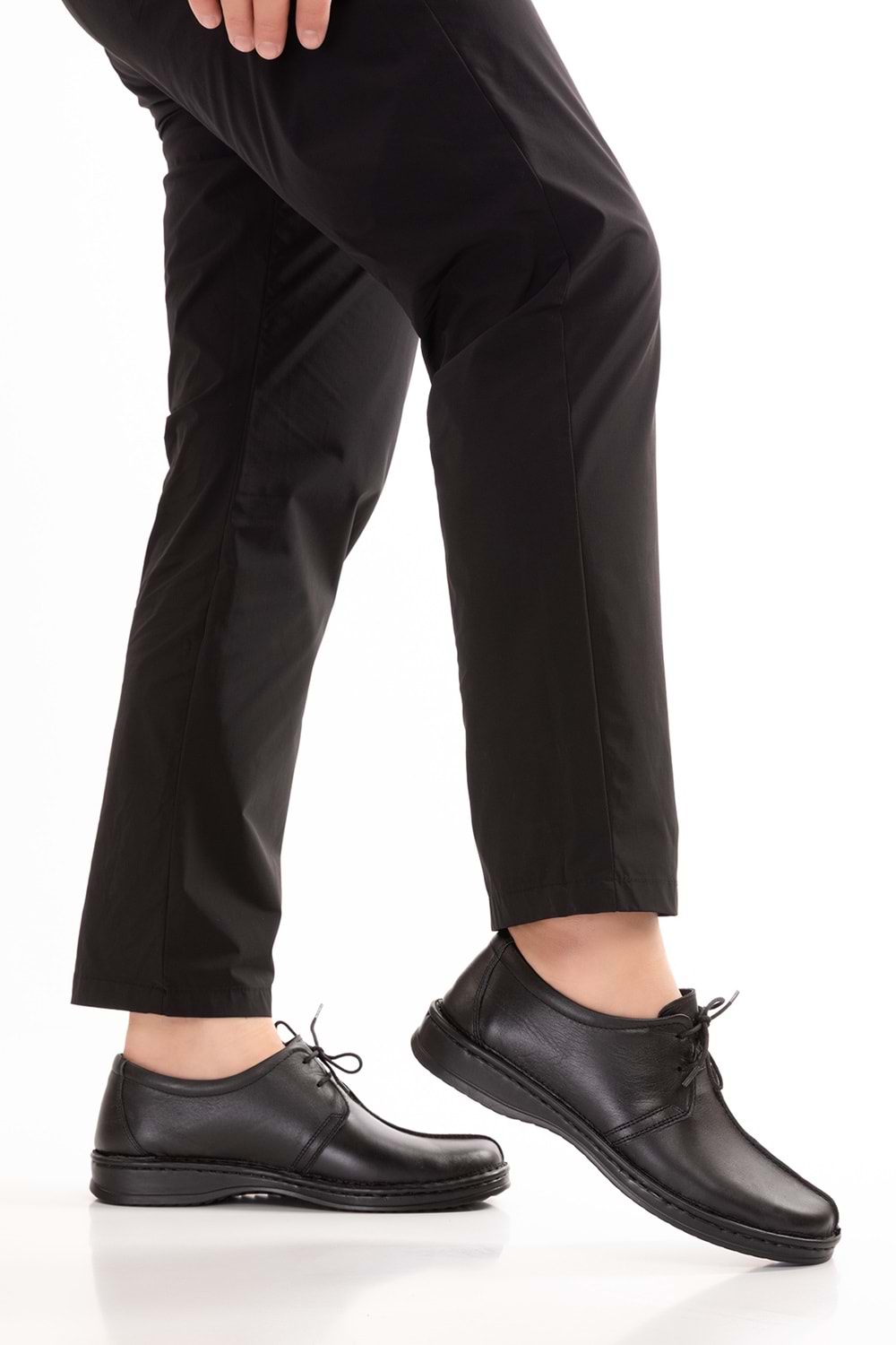 Gondol Erkek Hakiki Deri Günlük Klasik Ayakkabı kml.2026 - Siyah - 40