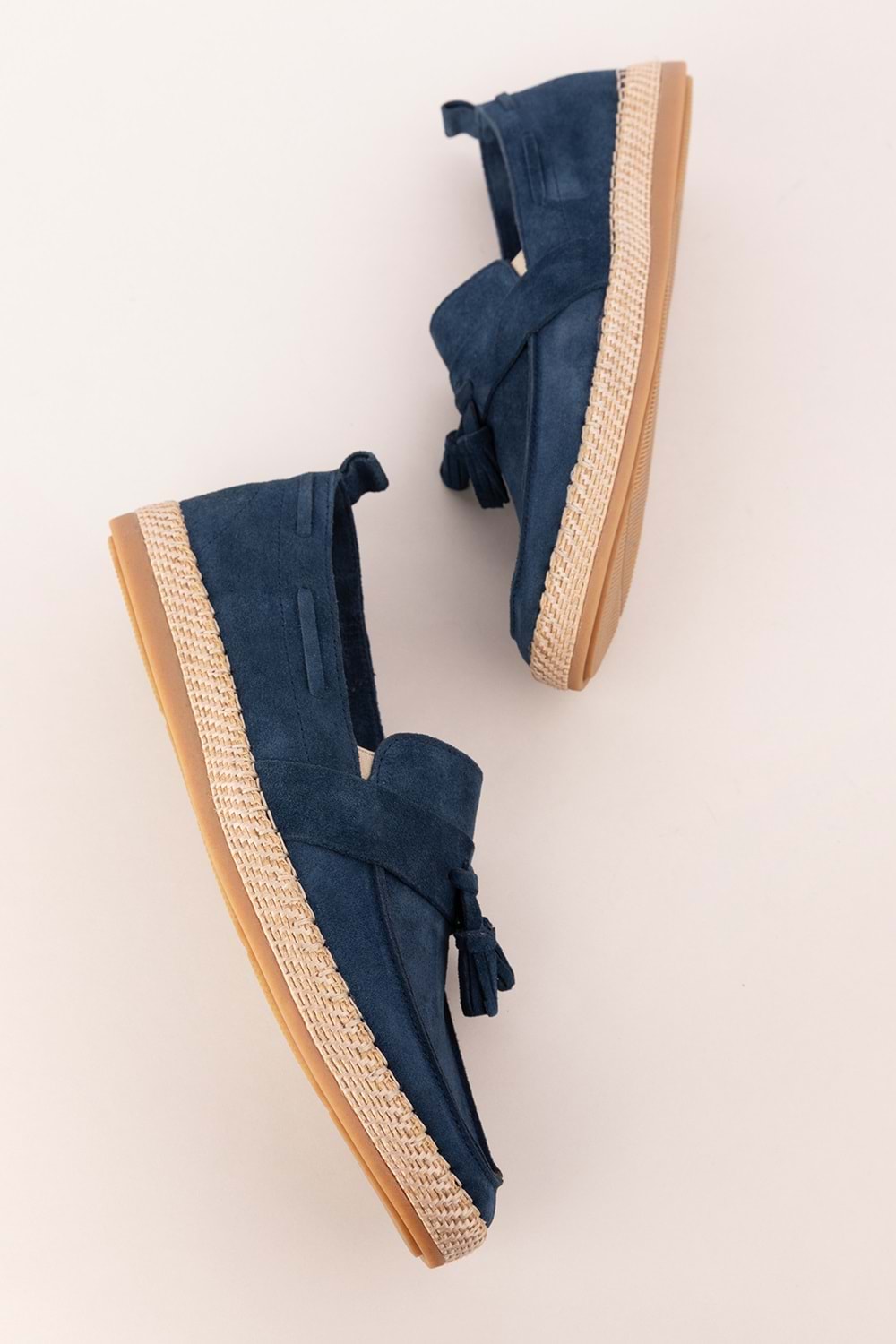 Gondol Içi Dışı Hakiki Deri Hafif Günlük Rahat Ayakkabı sf.1055 - Lacivert Süet - 40