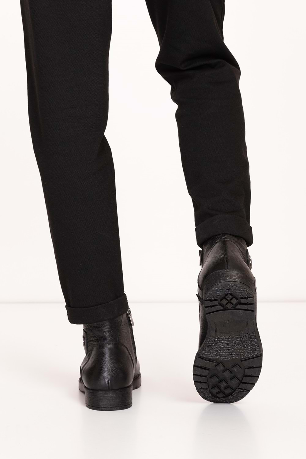 Gondol Erkek Hakiki Deri İçi Kürklü Günlük Bot kn.855 - Siyah - 44