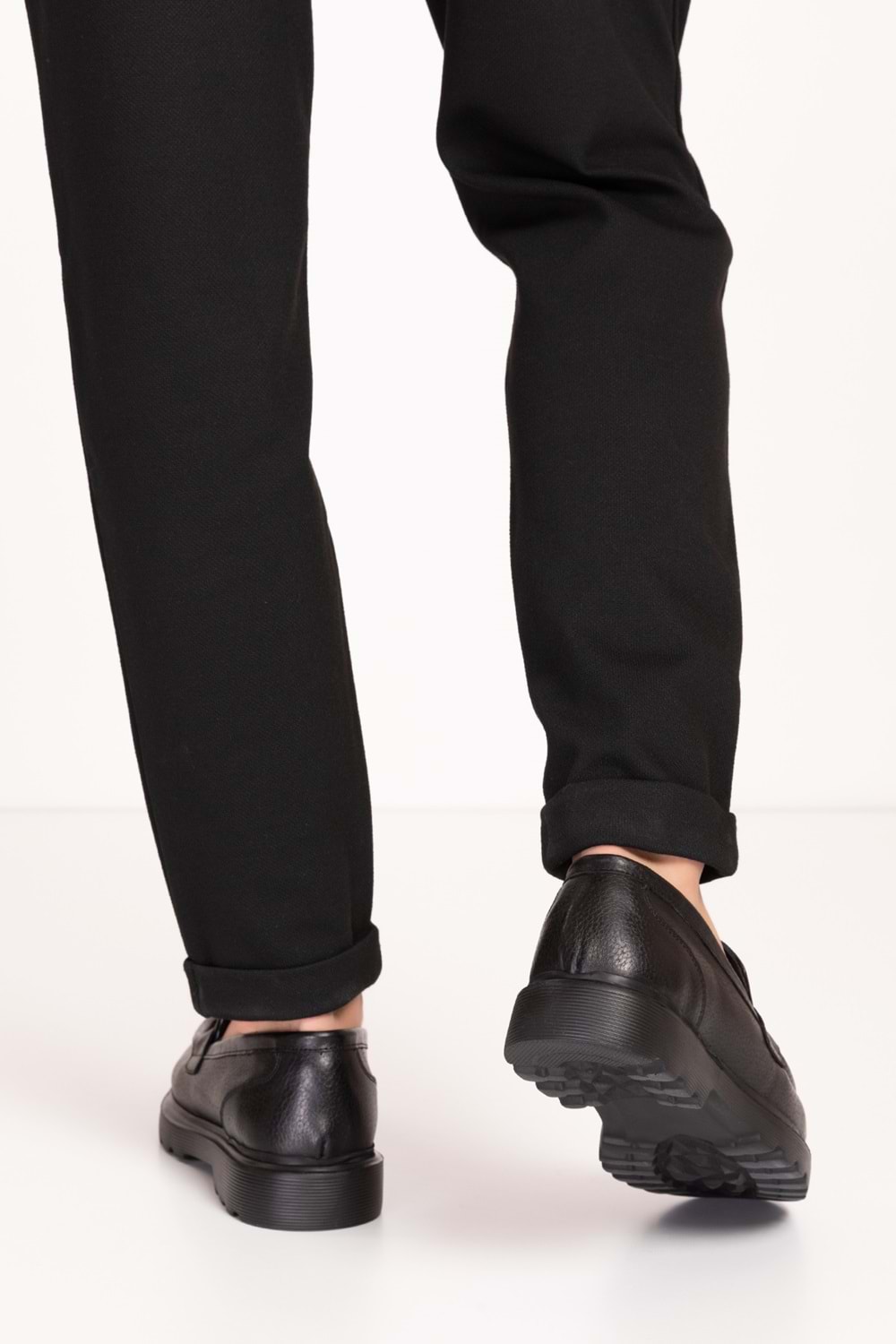 Gondol Içi Dışı Hakiki Deri Hafif Günlük Rahat Ayakkabı src.464 - Siyah - 41