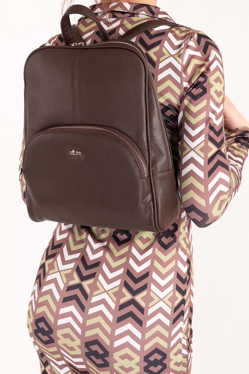 Gondol Kadın Günlük Şık Sırt Çantası ald.1025 - Kahverengi - TEK EBAT