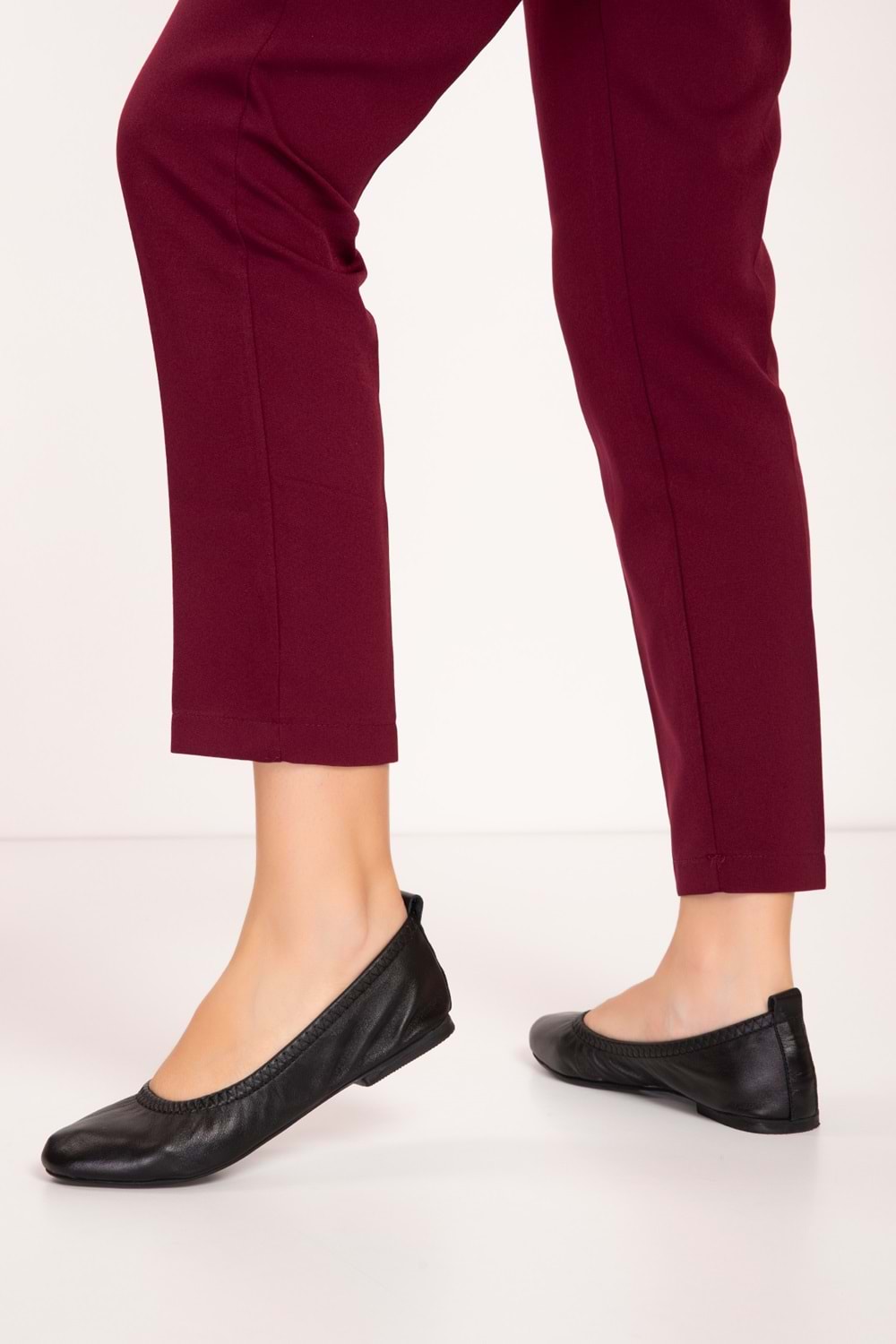 Gondol Hakiki Deri Günlük Babet alpx.623 - Siyah - 36