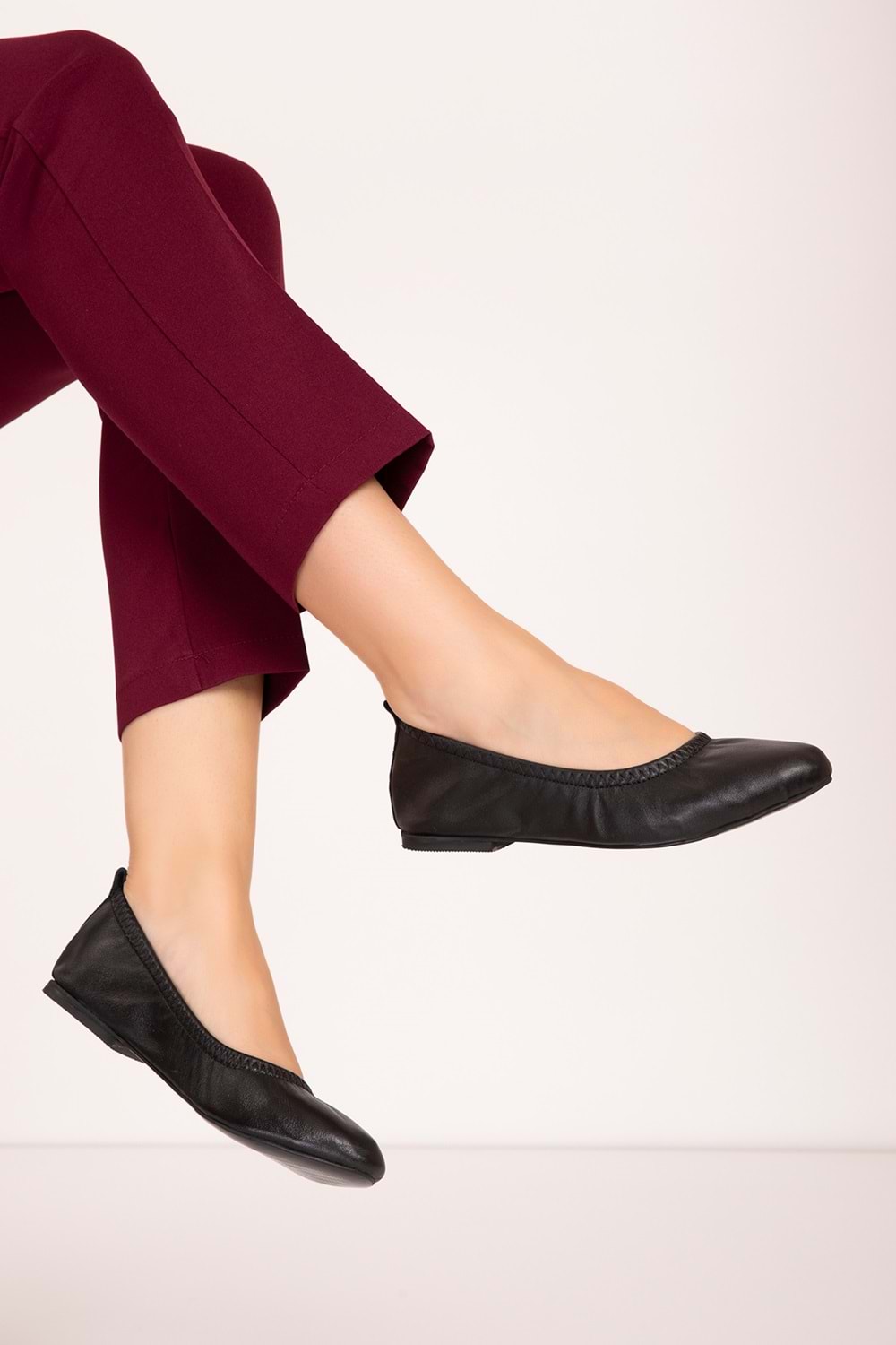 Gondol Hakiki Deri Günlük Babet alpx.623 - Siyah - 37