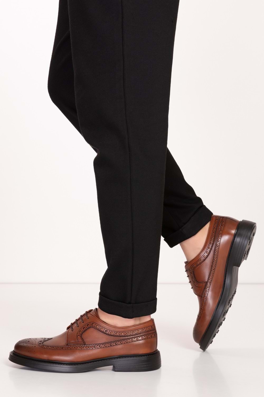 Gondol Erkek Hakiki Deri Hafif Taban Klasik Ayakkabı ny.922 - Taba - 39