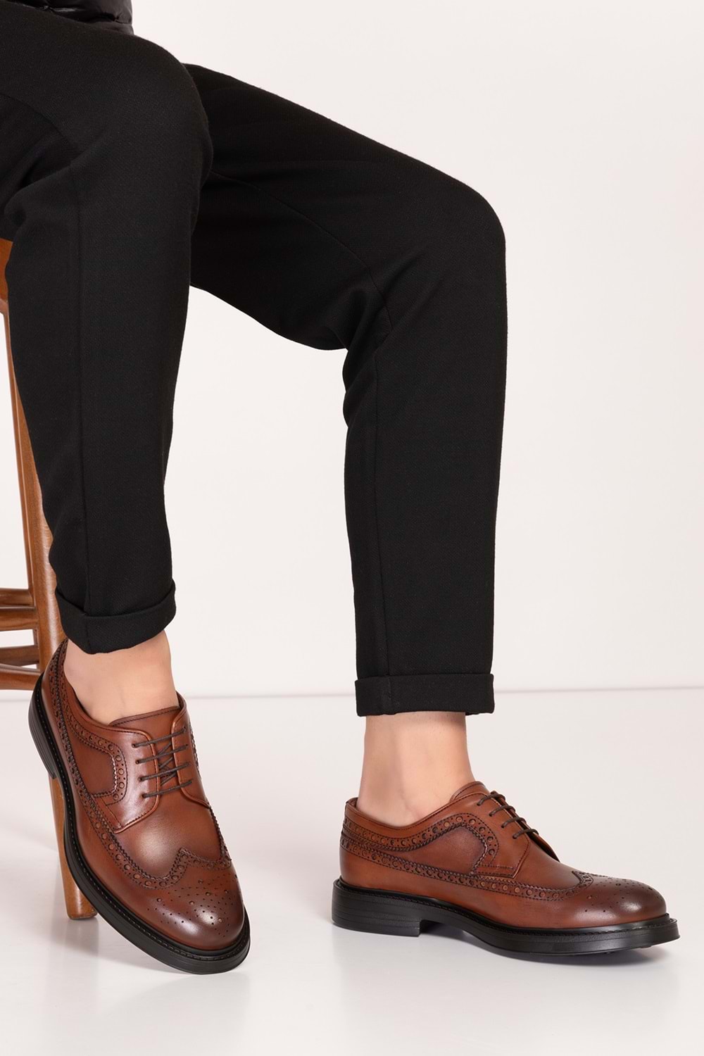 Gondol Erkek Hakiki Deri Hafif Taban Klasik Ayakkabı ny.922 - Taba - 39