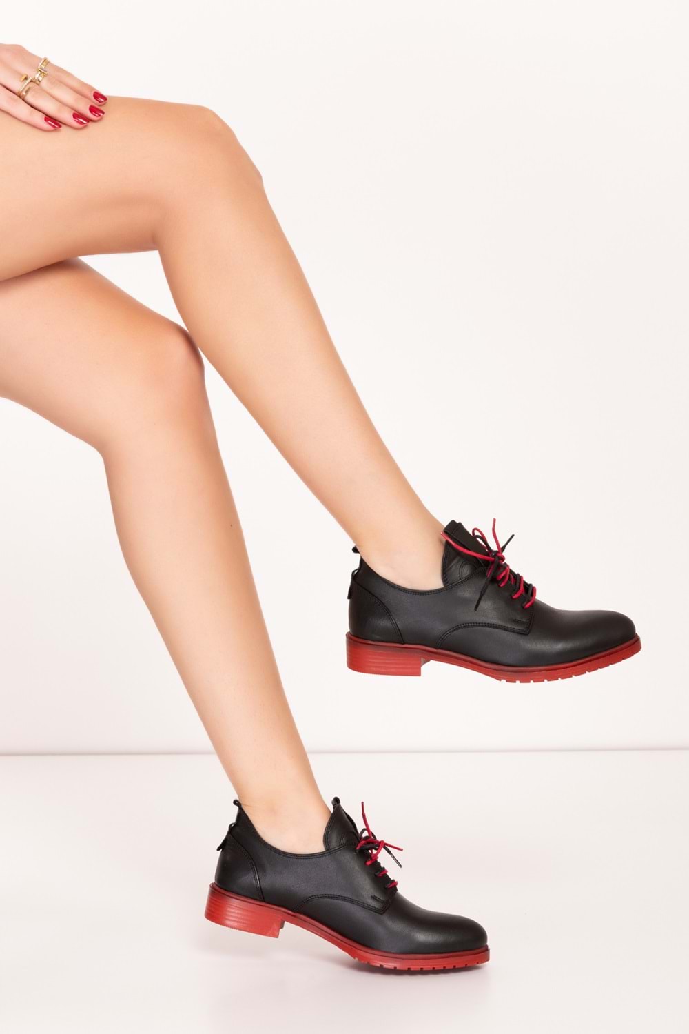 Gondol Kadın İçi Dışı Hakiki Deri Günlük Ayakkabı alsx.334 - Siyah K.T. - 39