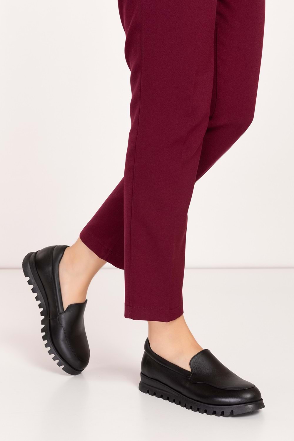 Gondol Hakiki Deri Günlük Rahat Ayakkabı alpx.8091 - Siyah - 40