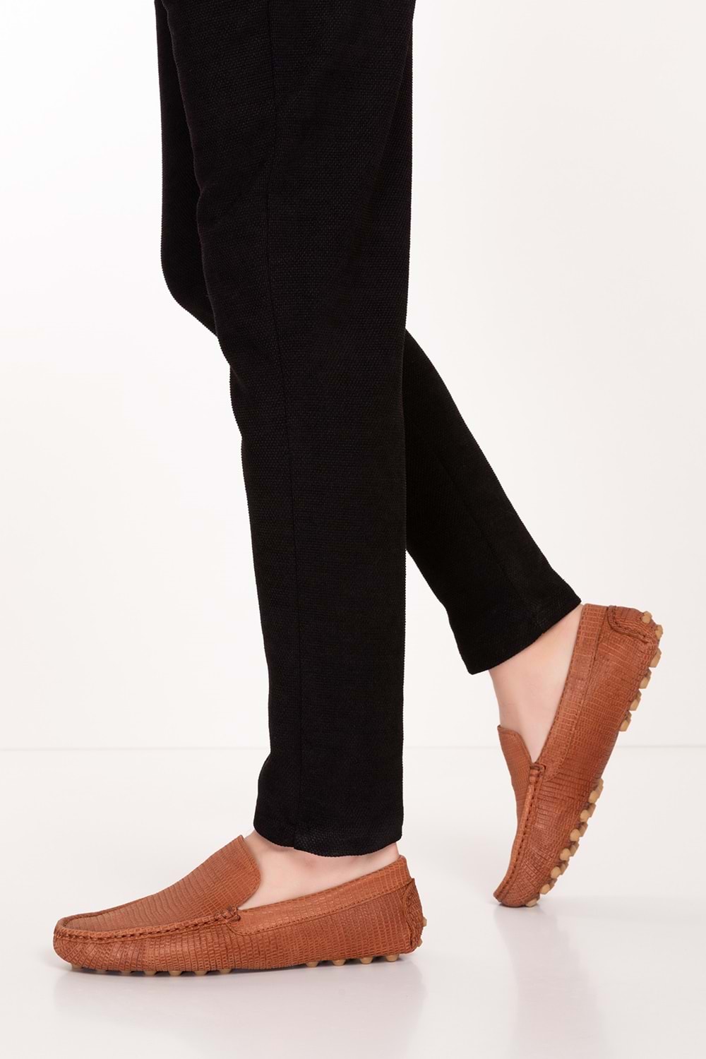 Gondol Erkek Hakiki Deri Hafif Taban Loafer Ayakkabı tx.13800 - Taba - 40