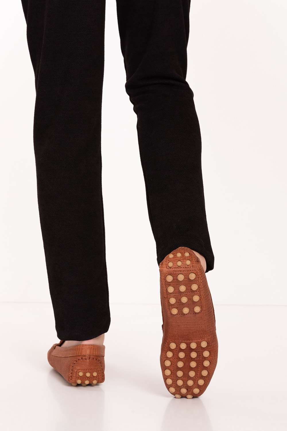 Gondol Erkek Hakiki Deri Hafif Taban Loafer Ayakkabı tx.13800 - Taba - 40