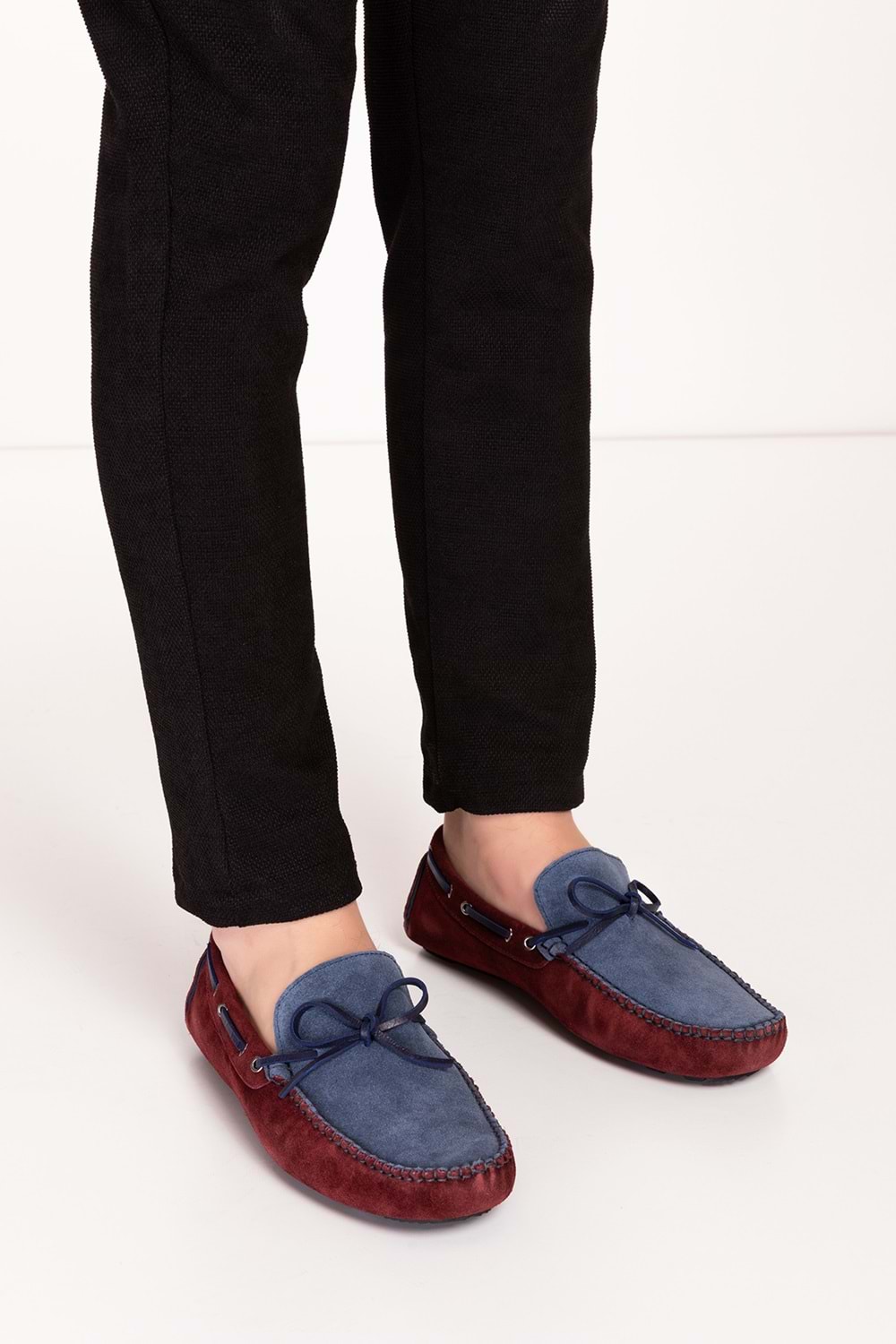 Gondol Erkek Hakiki Deri Hafif Taban Loafer Ayakkabı tx.1871 - Laci-Bordo - 41
