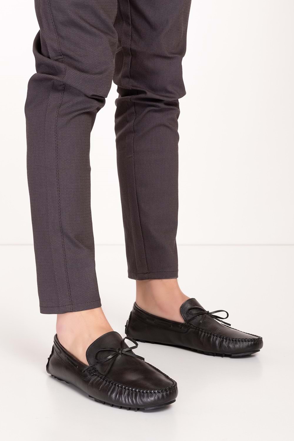 Gondol Erkek Hakiki Deri Hafif Taban Loafer Ayakkabı tx.14021 - Siyah - 40