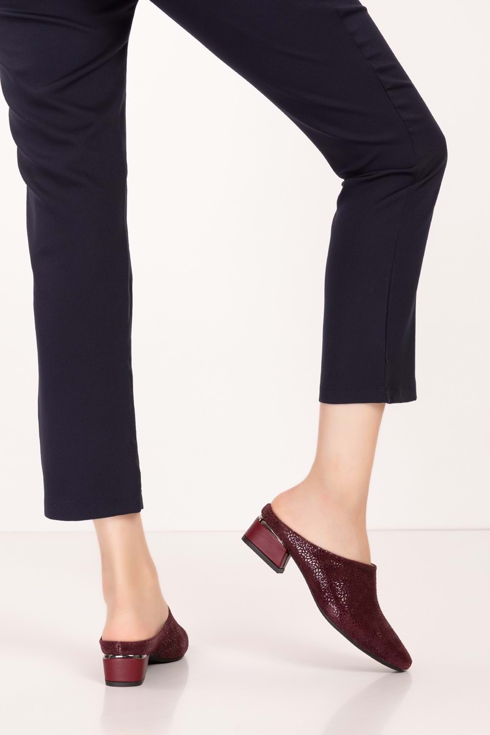 Gondol Hakiki Deri Şık Rahat Sabo Gondol Terlik vdt.16 - Bordo - 35