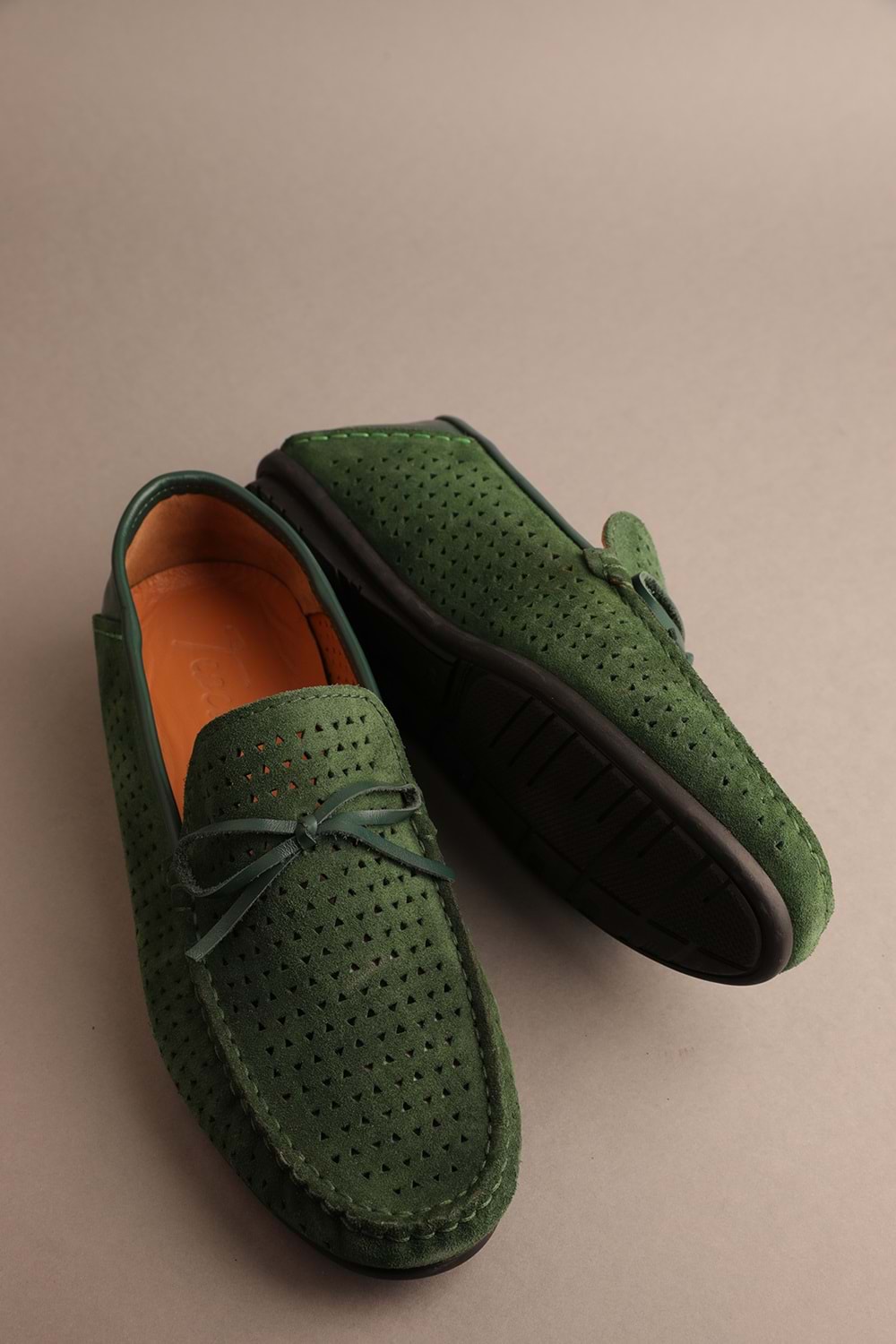 Gondol Erkek Hakiki Deri Klasik Loafer Yeşil 42 ttx.206