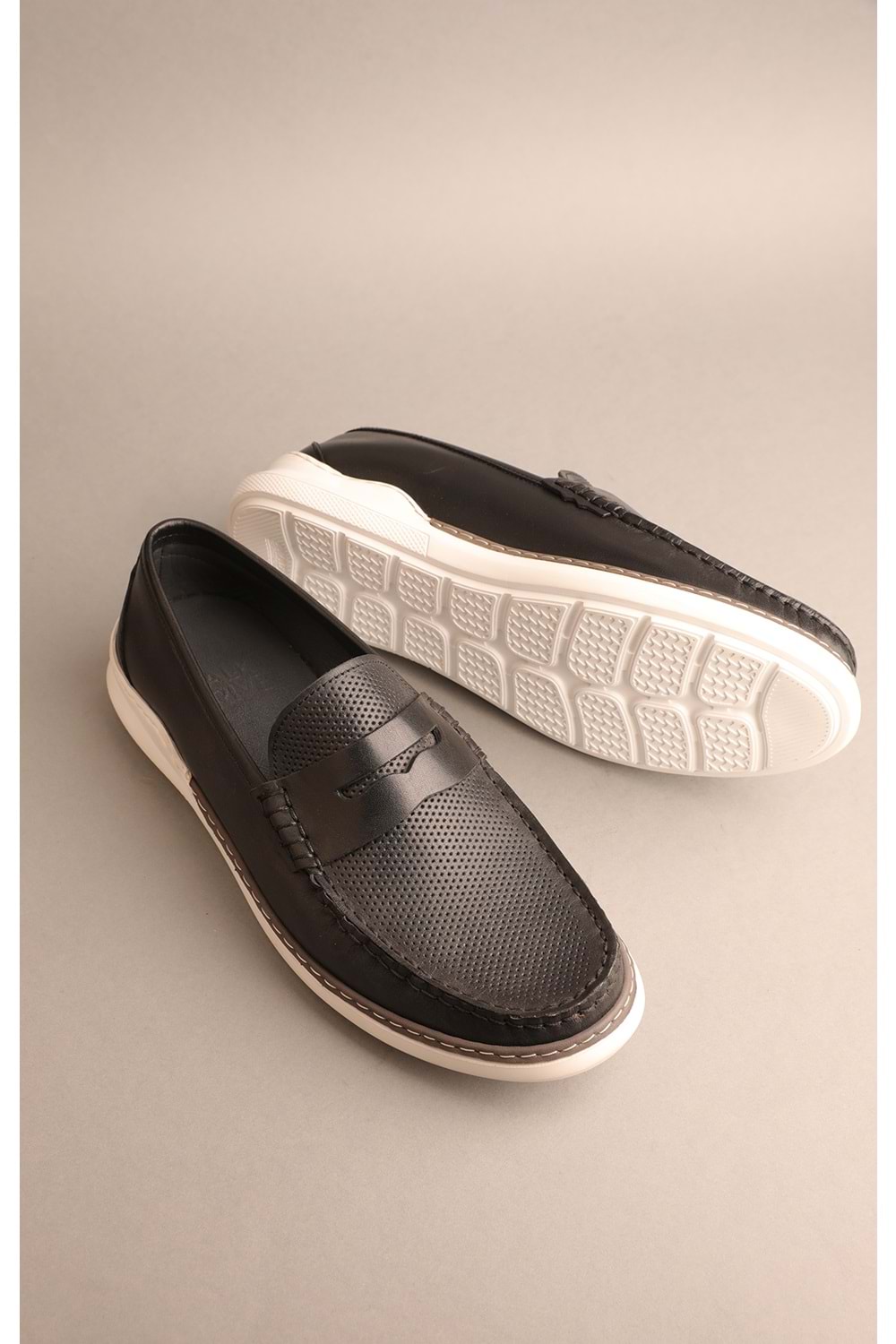 Gondol Erkek Hakiki Deri Klasik Loafer Siyah 41 ttx.234