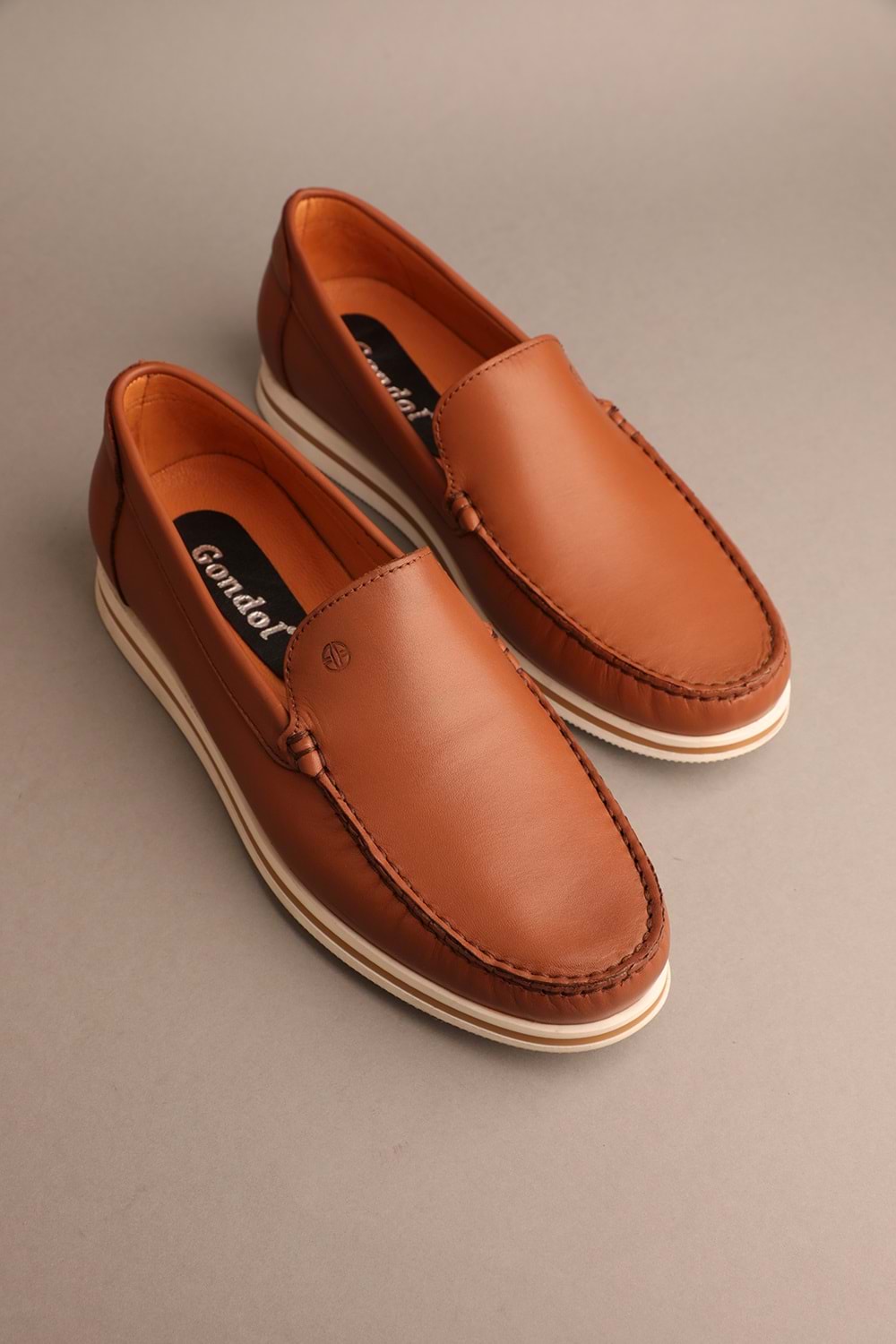 Gondol Erkek Hakiki Deri Klasik Loafer Kahverengi 42 ttx.253