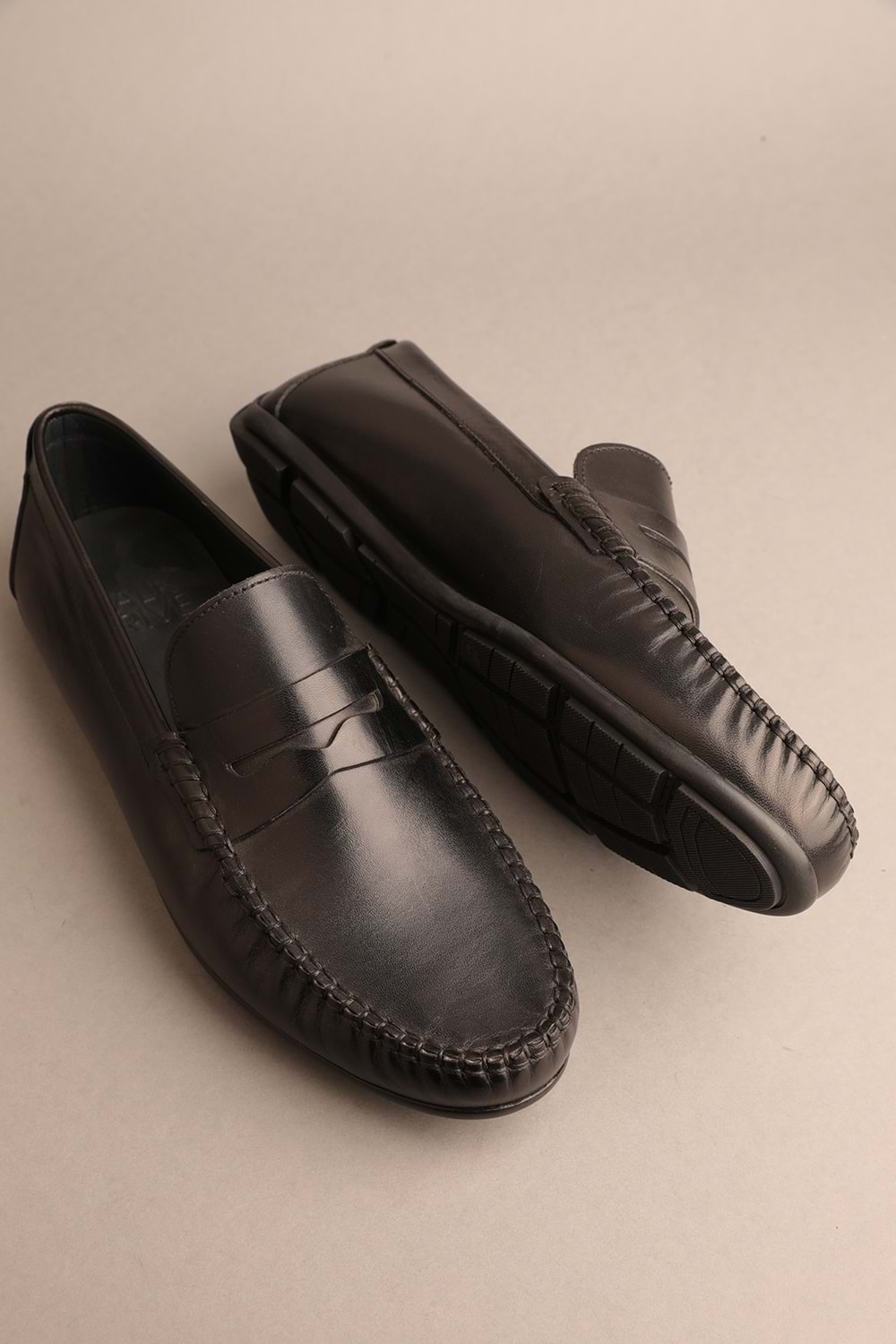 Gondol Erkek Hakiki Deri Klasik Loafer Siyah 42 ttx.278