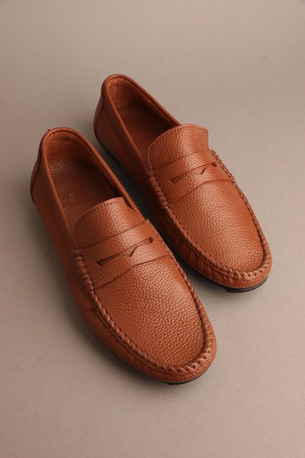 Gondol Erkek Hakiki Deri Klasik Loafer Taba 41 ttx.283