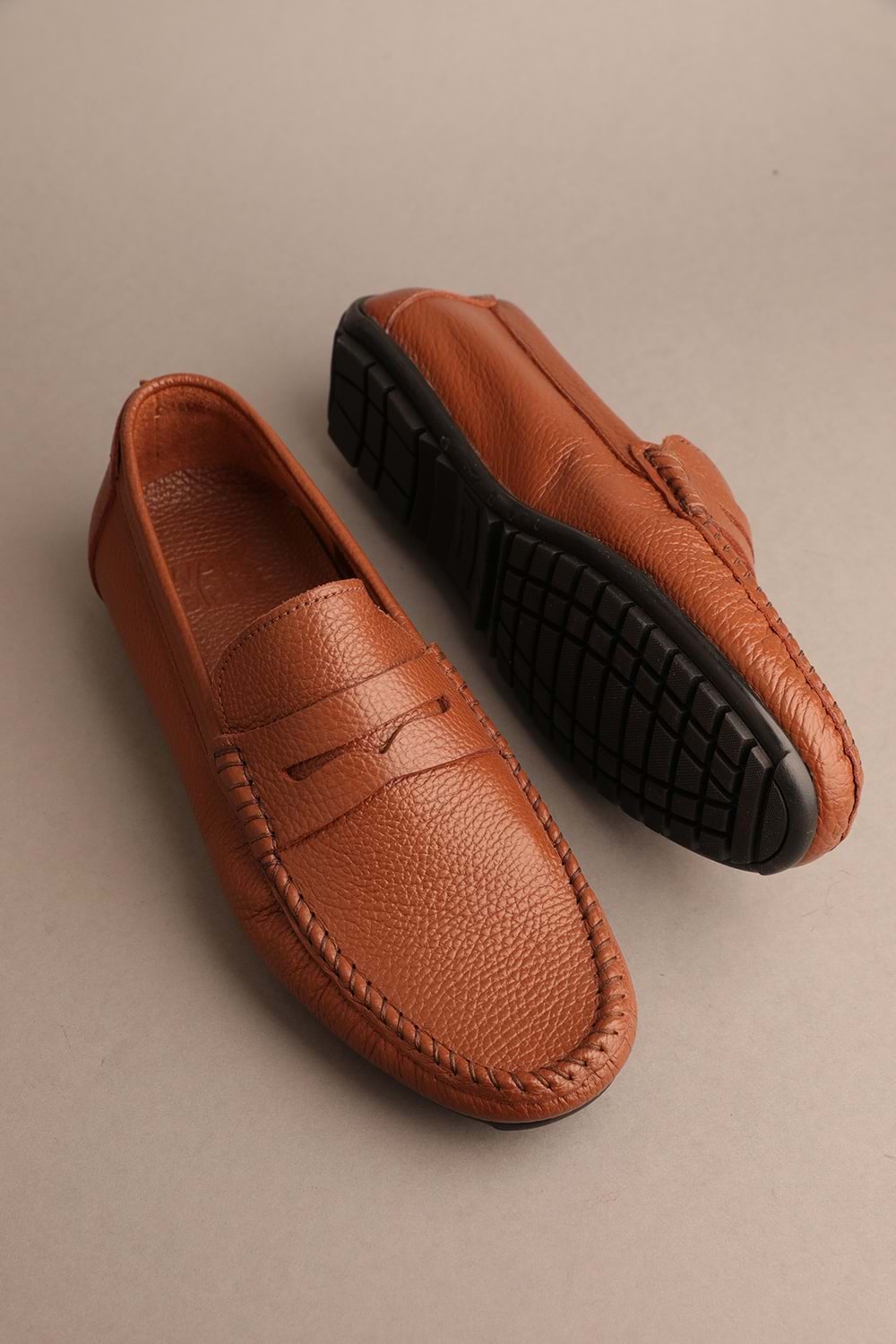 Gondol Erkek Hakiki Deri Klasik Loafer Taba 41 ttx.283
