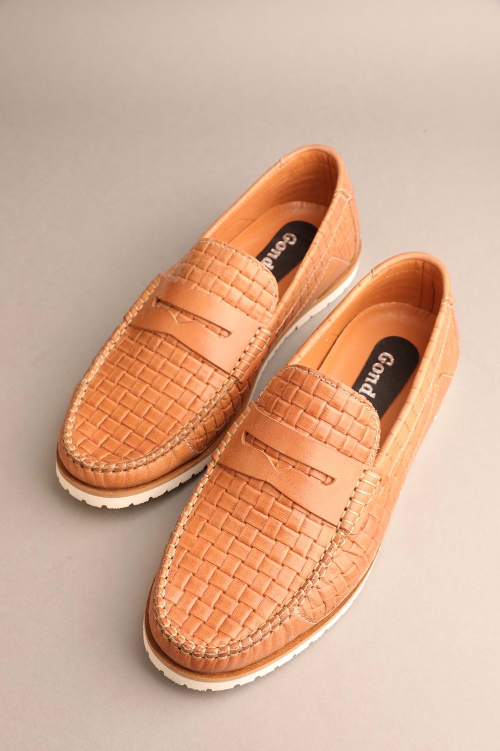 Gondol Erkek Hakiki Deri Klasik Loafer Taba 42 ttx.295