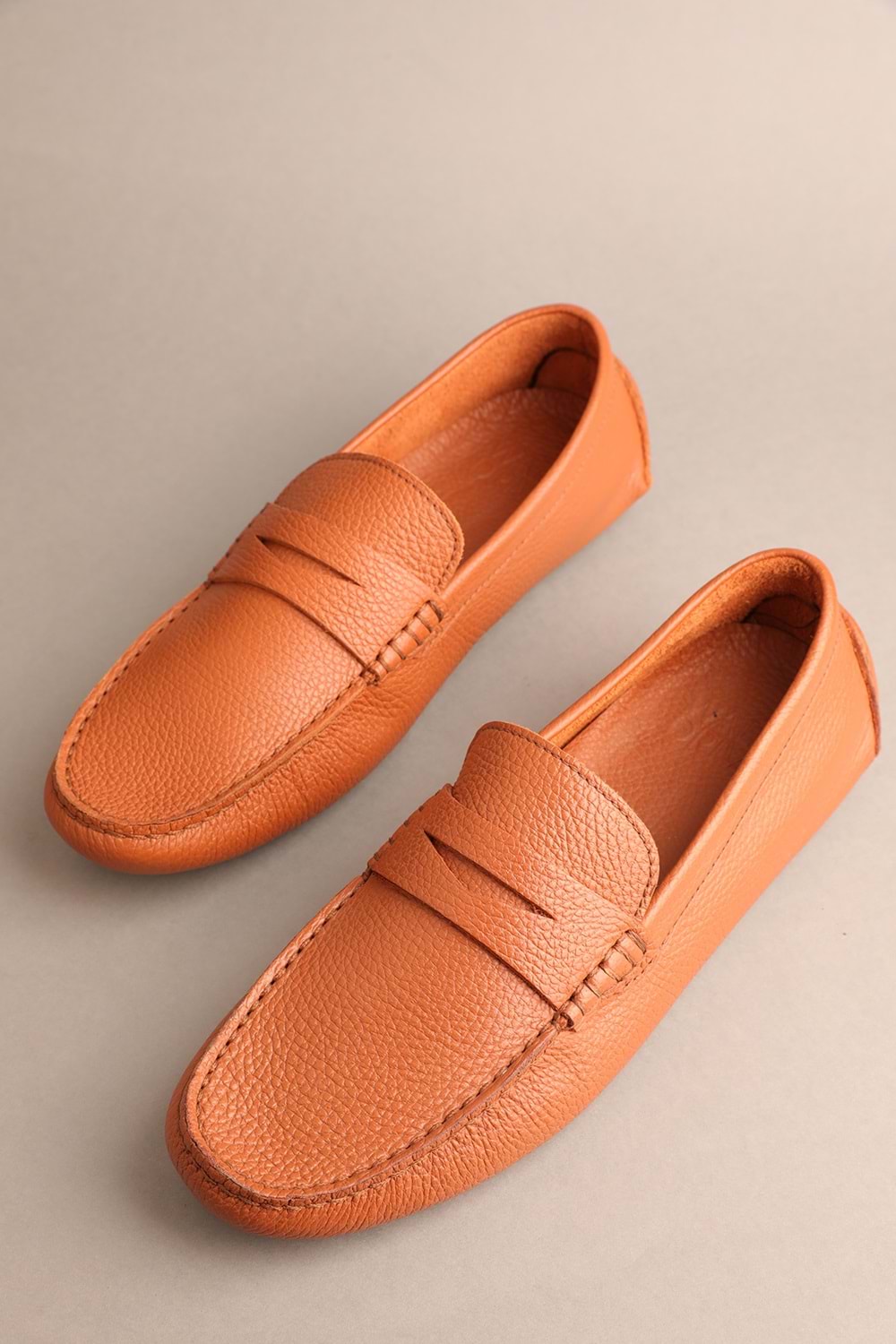 Gondol Erkek Hakiki Deri Klasik Loafer Taba 42 ttx.20130
