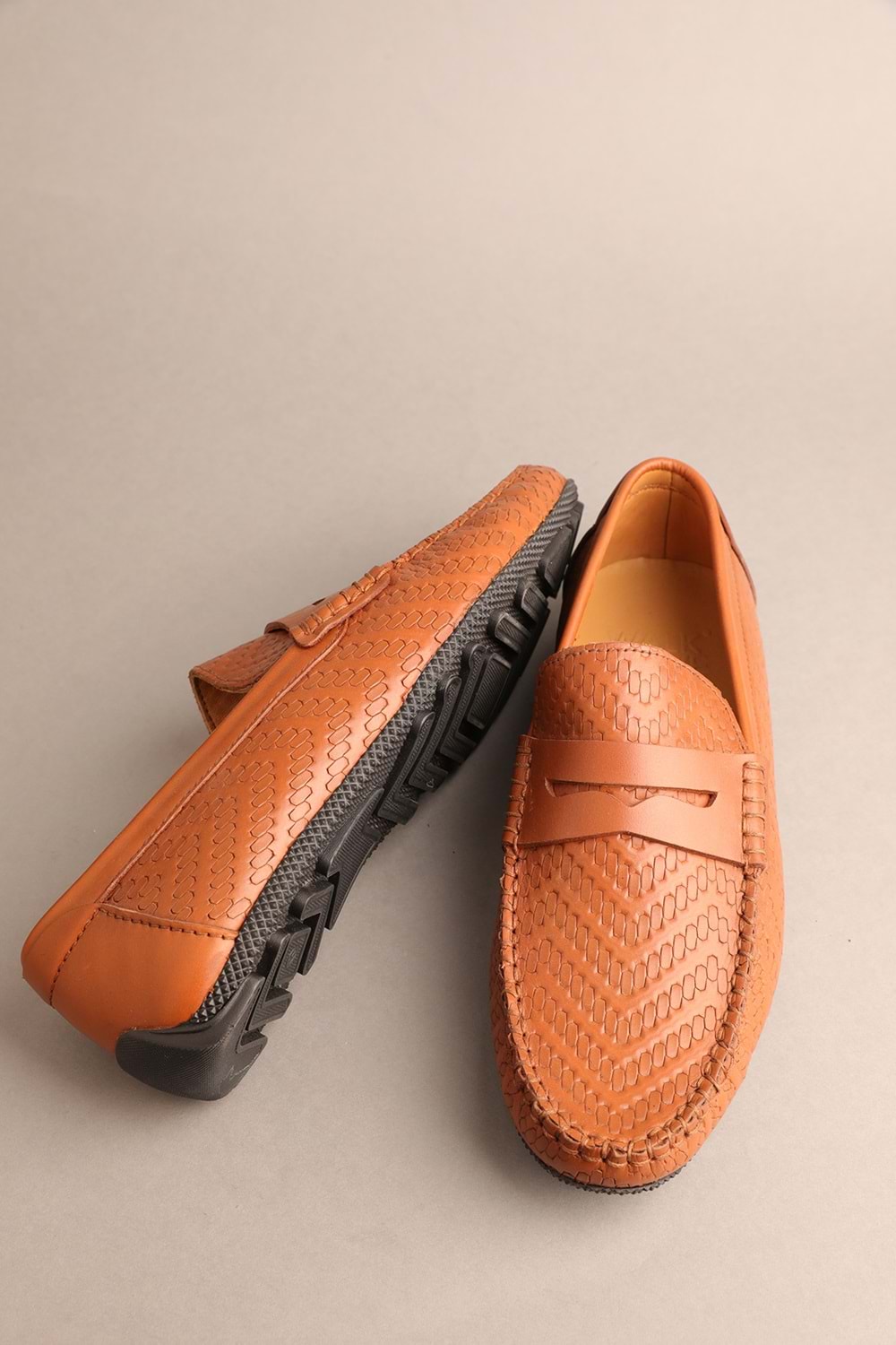 Gondol Erkek Hakiki Deri Klasik Loafer Taba 41 ttx.20132