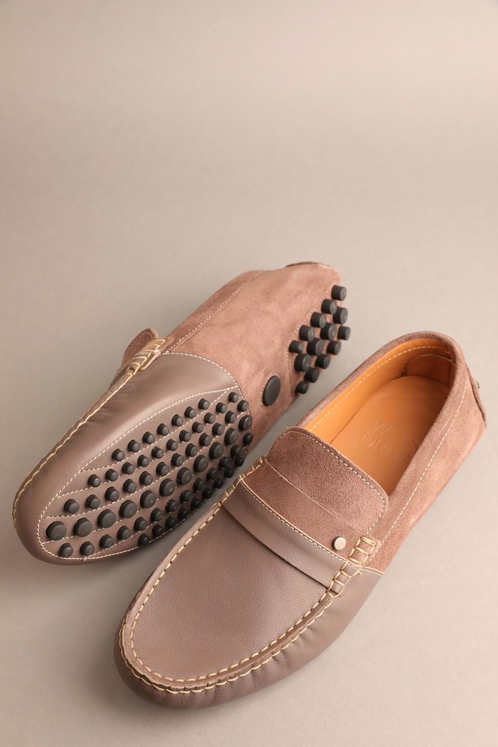 Gondol Erkek Hakiki Deri Klasik Loafer Vizon 42 ttx.20134