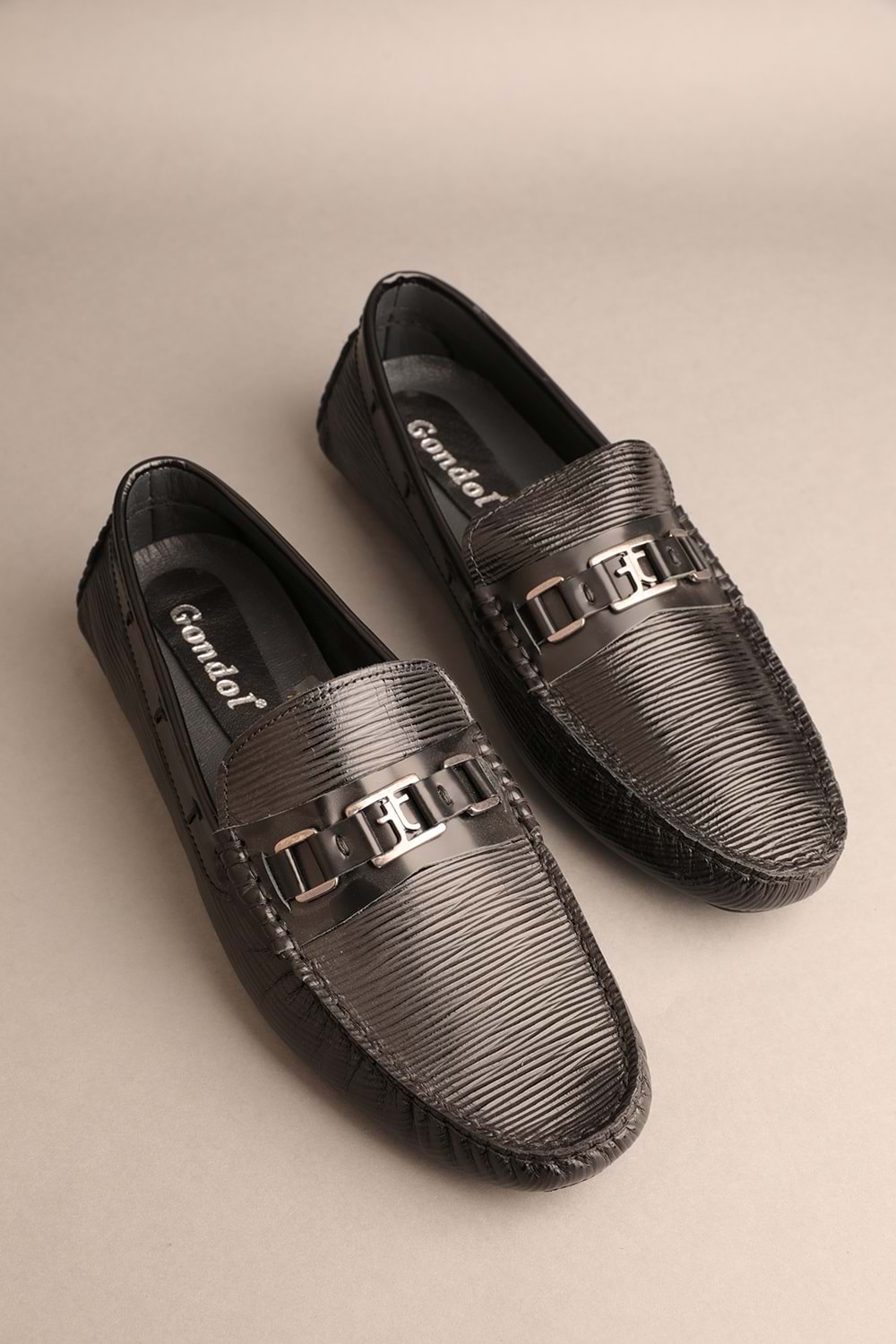 Gondol Erkek Hakiki Deri Klasik Loafer Siyah 42 ttx.20147