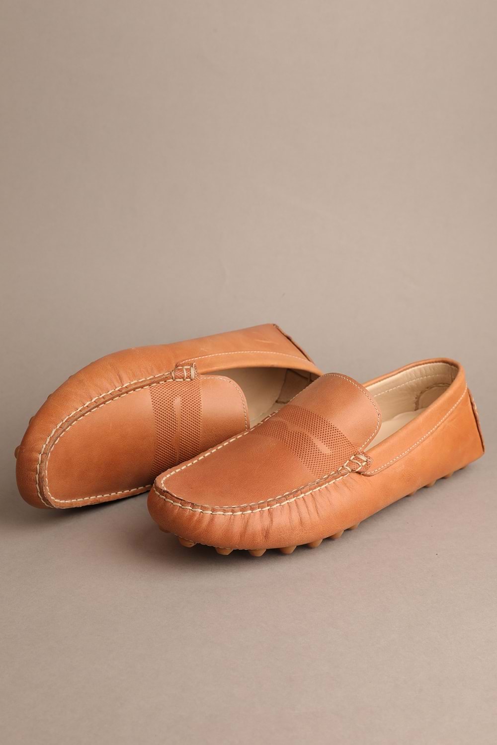 Gondol Erkek Hakiki Deri Klasik Loafer Taba 42 ttx.20156