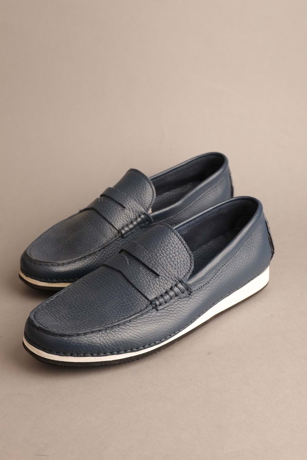 Gondol Erkek Hakiki Deri Klasik Loafer Lacivert 41 ttx.20180
