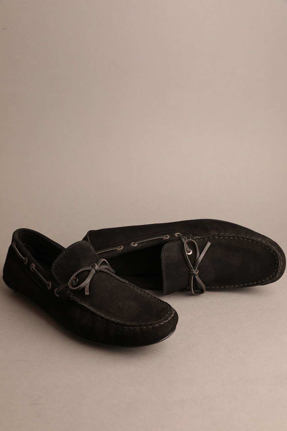 Gondol Erkek Hakiki Deri Klasik Loafer Siyah Süet 41 ttx.602