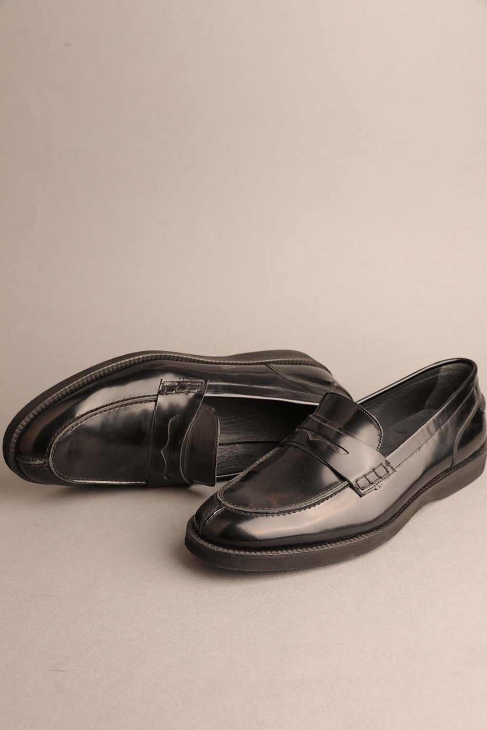Gondol Erkek Hakiki Deri Klasik Loafer Siyah 42 ttx.613