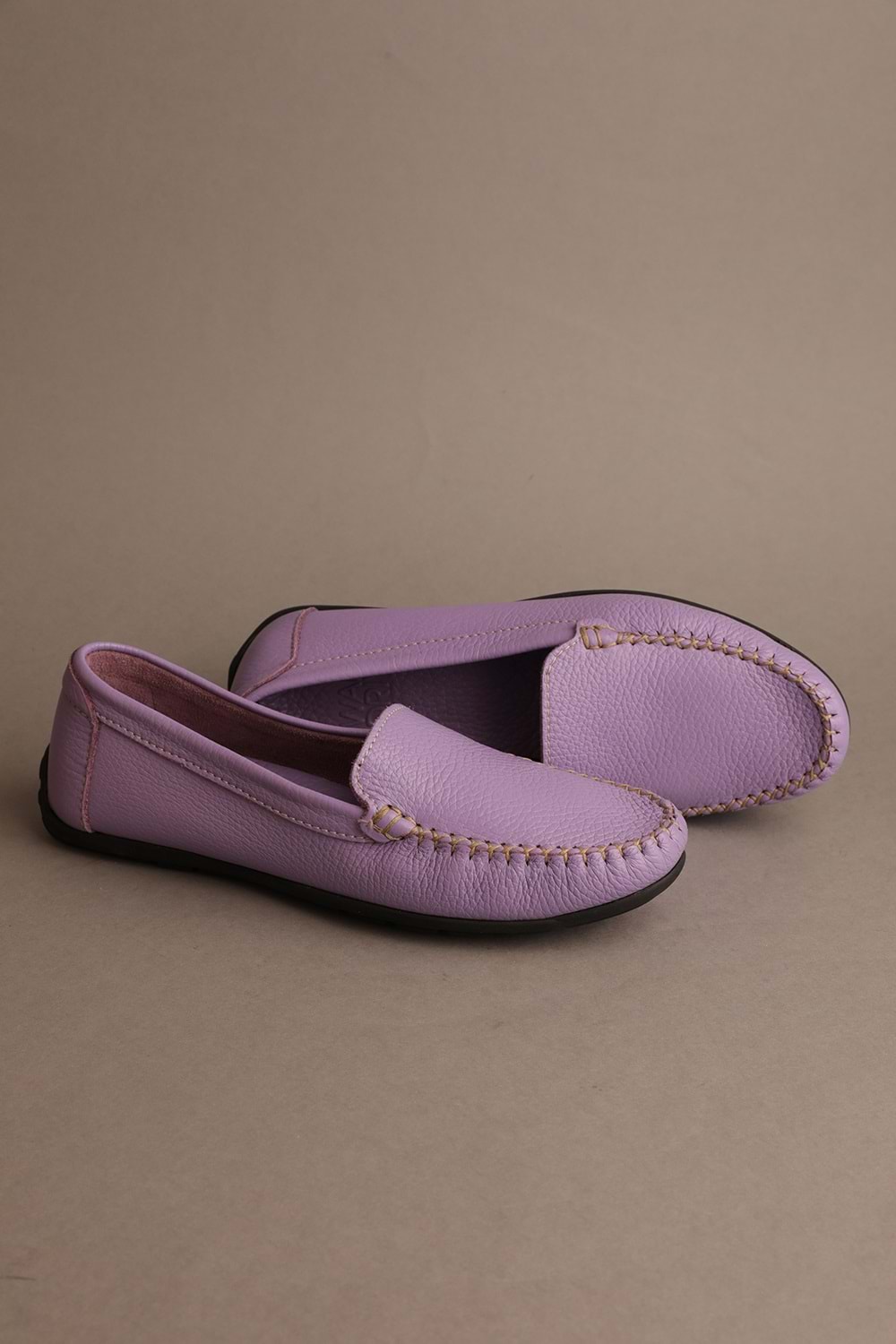 Gondol Kadın Hakiki Deri Klasik Loafer Lila 37 ttx.713