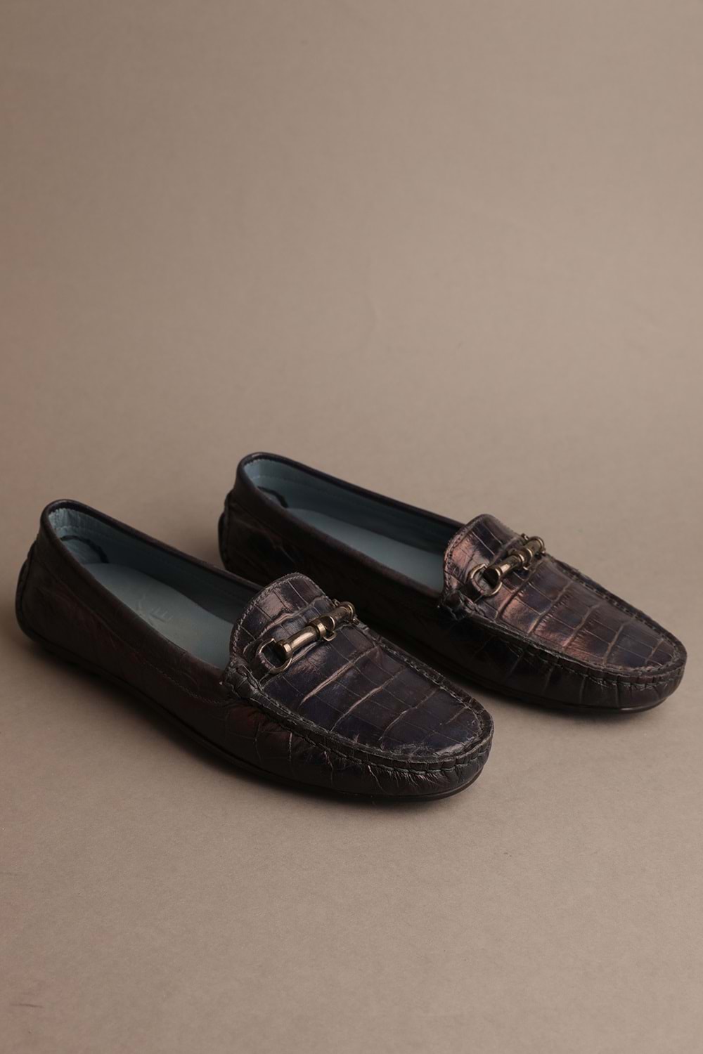 Gondol Kadın Hakiki Deri Klasik Loafer Laci Croco 37 ttx.724