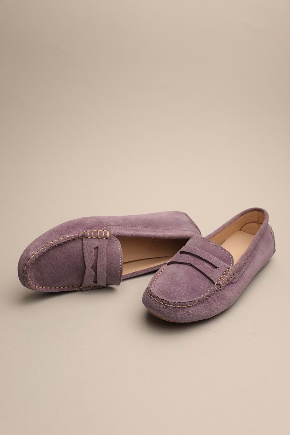 Gondol Kadın Hakiki Deri Klasik Loafer Lila 37 ttx.739