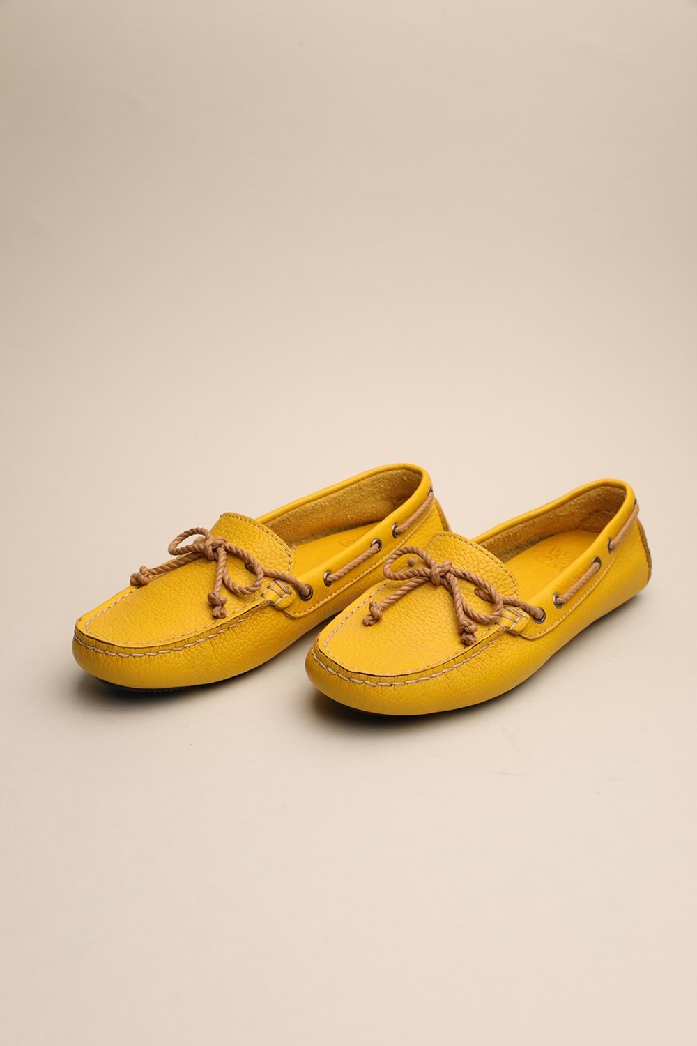 Gondol Kadın Hakiki Deri Klasik Loafer Hardal 37 ttx.750