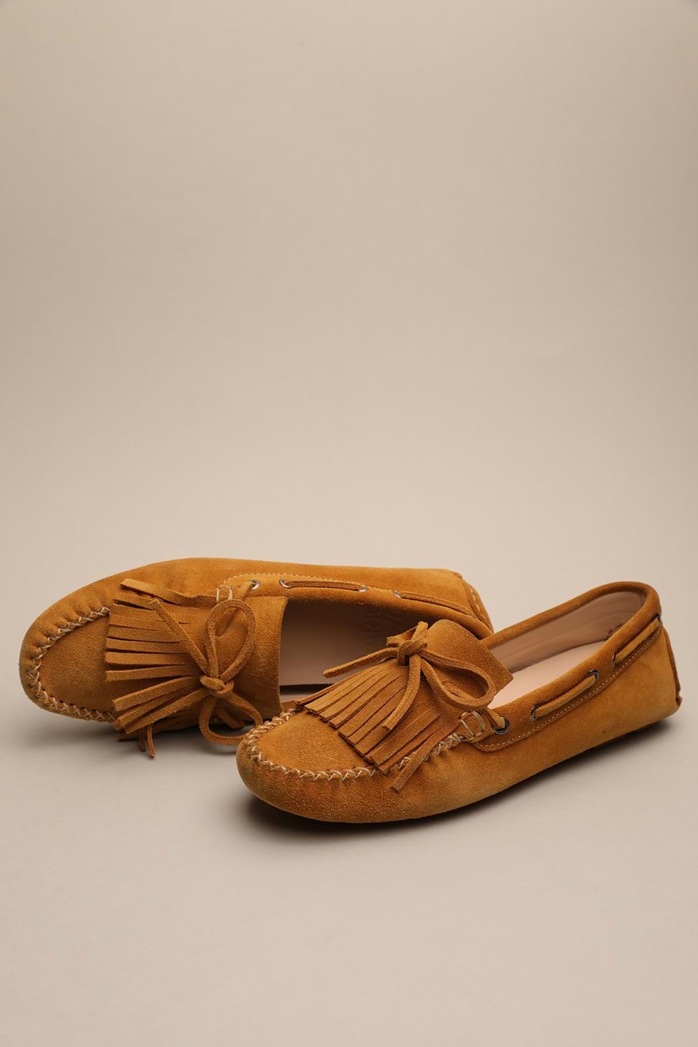 Gondol Kadın Hakiki Deri Klasik Loafer Hardal 37 ttx.766