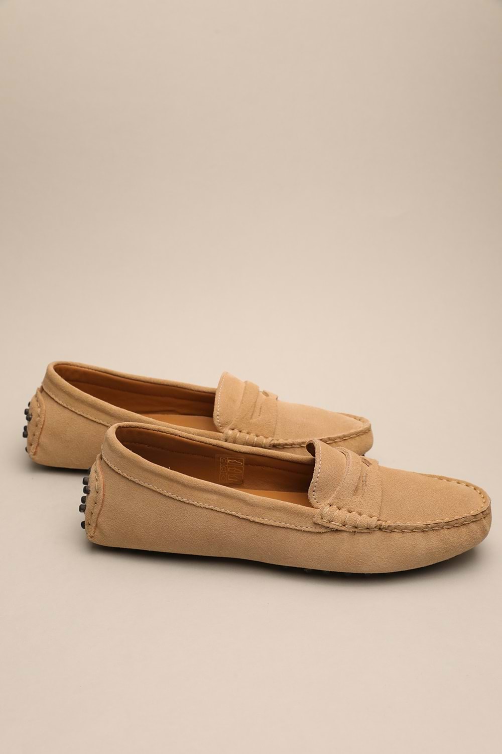 Gondol Kadın Hakiki Deri Klasik Loafer Vizon 37 ttx.784